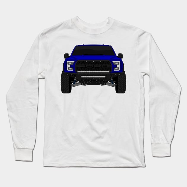 RAPTOR NAVY Long Sleeve T-Shirt by VENZ0LIC